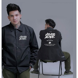 JAKET COACH PRIA BAHAN TASLAN SIZE XXL KUALITAS DISTO ERG APPAREL