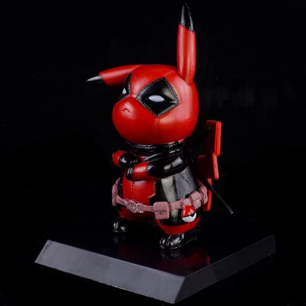 Pokemon Pikachu Iron man & Pikachu Deadpool Cute Collection Action Figure