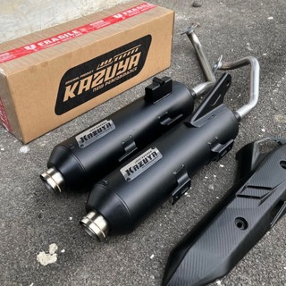 Knalpot Standar Racing KAZUYA RACE-ONE Type V2 Project in 26-28mm Full Package Vario Beat Mio Scoopy Pcx Nmax Aerox