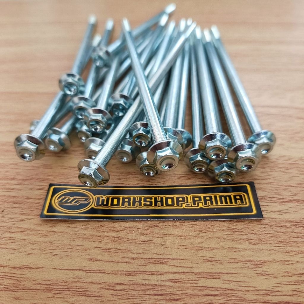 Bolt หน้าแปลน Bolt Key 8 M6 X 130 มม. 13 ซม. 10 ซม. M6 X 130 มม. สากล