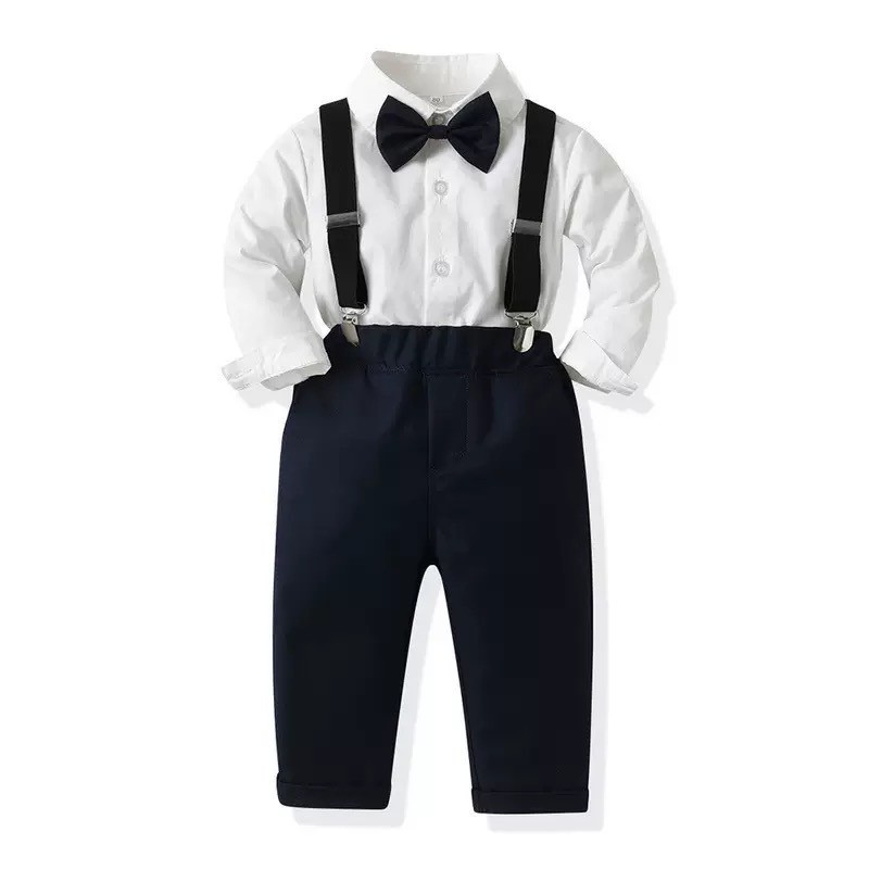 KEMEJA 1-5 ขวบ || BOYS FORMAL JACKET SET TUXEDO SHIRT NTBM NG