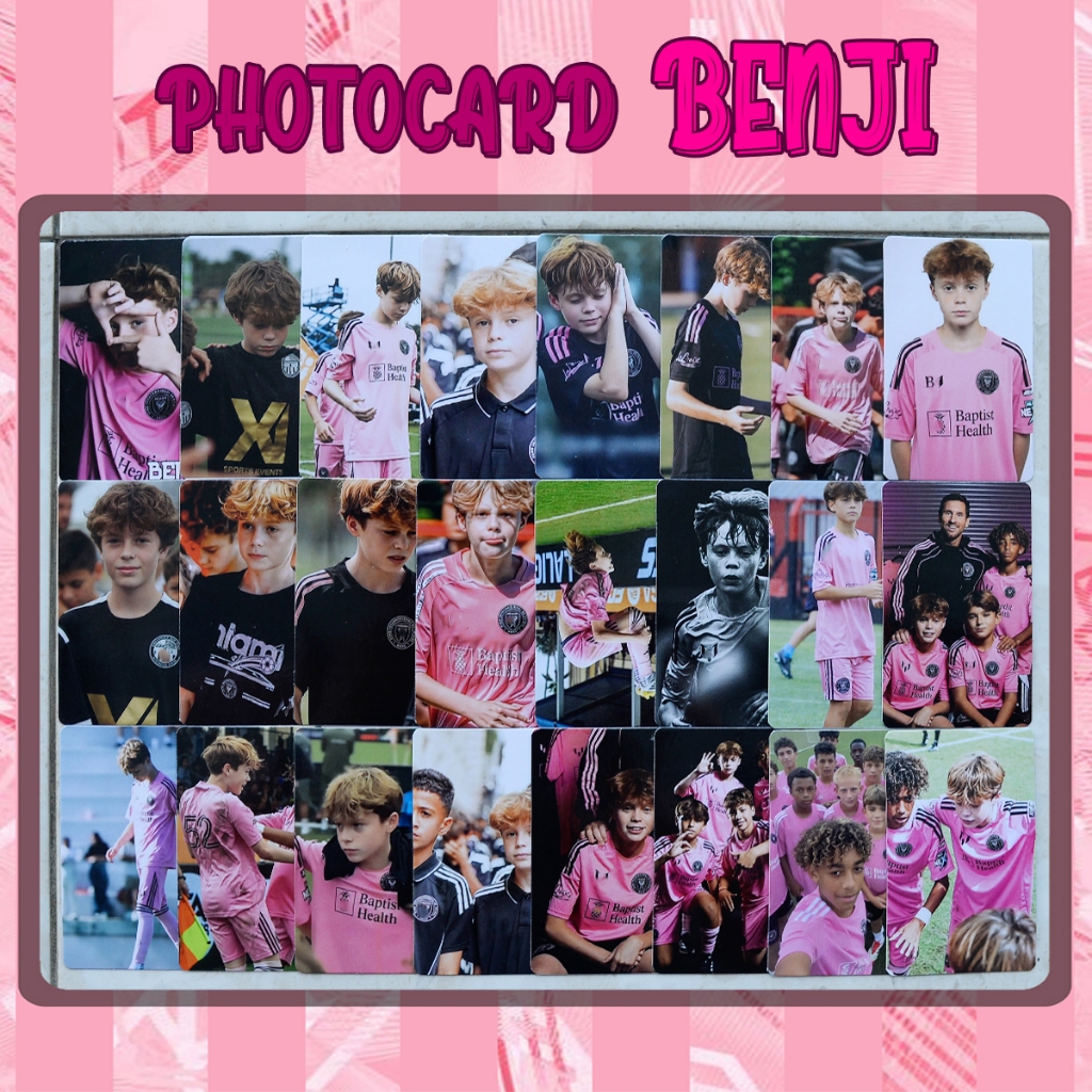 Benji Photocard Contents 25 ชิ้น Unoffical Made โดย Inter Miami Idol Fans