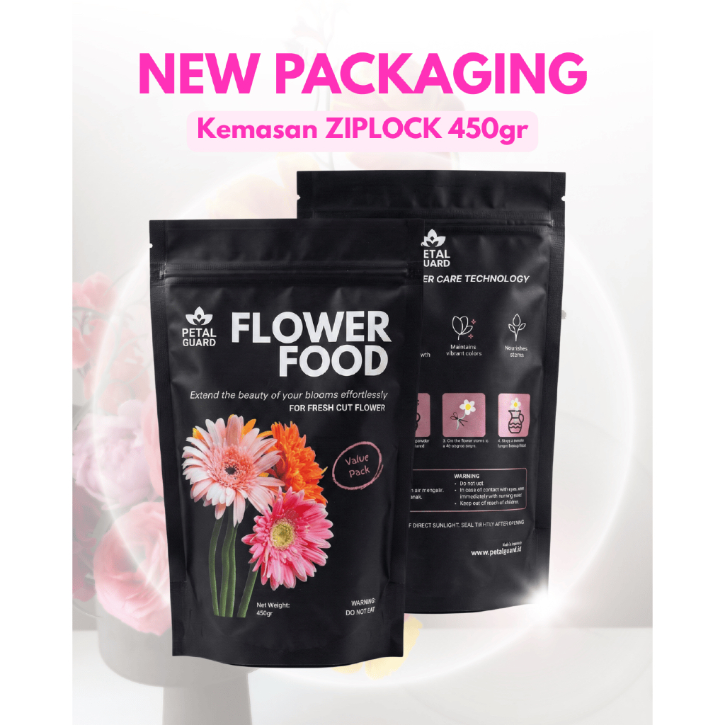 (ใหม่) Petal Guard Flower Food วิตามิน Flower Cut Value Pack ZIPLOCK 450g