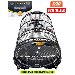 (PROMO) SANGKAR MURAI EBOD PVC Ruji Bambu Premium & Fiber [FREE PACKING KAYU + Bonus Kerodong]
