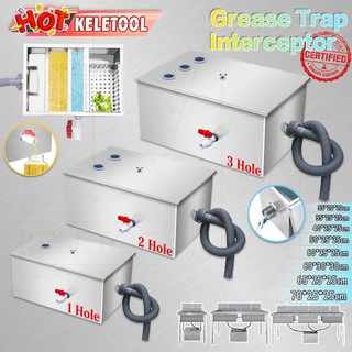 Grease Trap Stainless Steel Penyaring Minyak Dari Air 4 Lapisan Filter Penyaring Saringan Lemak Dapur Awet Juga Saringan Lemak Minyak Limbah Cuci Piring Tinggi Limbah Minyak Asam Bagus Awet Juga Tahan Air Kotor