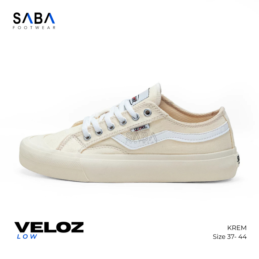 SABA White Flame Slip on - รองเท้าผ้าใบลําลองสําหรับบุรุษและสตรี | เรียบง่าย สะดวกสบาย & ทันสมัย WF 01