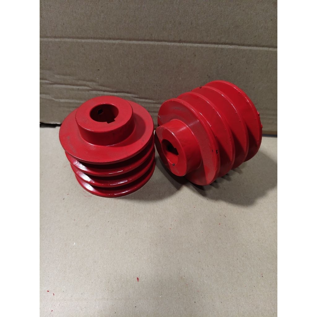 IRON PULLY B3X4" (10CM) AS 28 (สามารถใช้มู่เล่ย์ปั้มน้ําได้ ns 80 และ ns100)