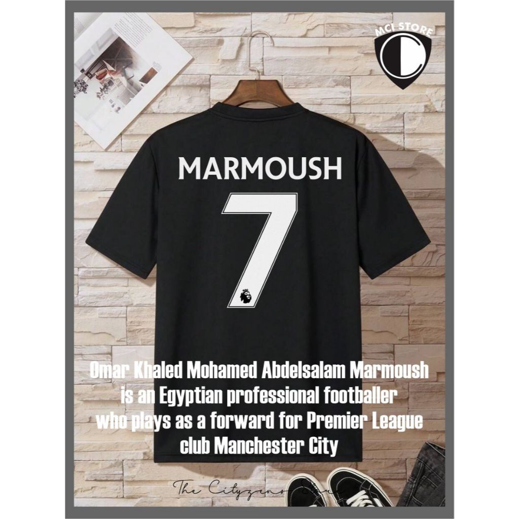 เสื้อยืด Man City Omar Marmoush Eps 1 ชาย/หญิง