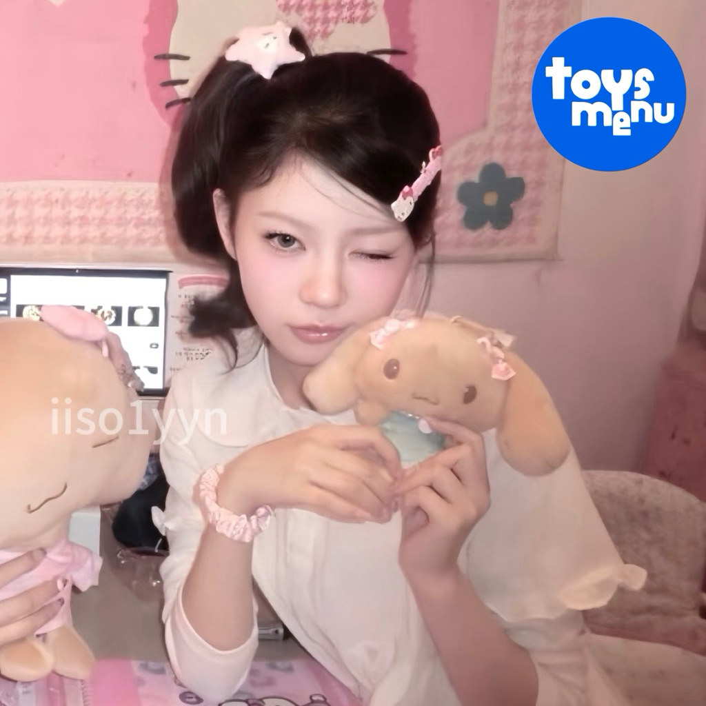 GANTUNGAN SANRIO กระเป๋าตุ๊กตาพวงกุญแจน่ารัก charm Cinamorroll Mocha ILLIT MOKA