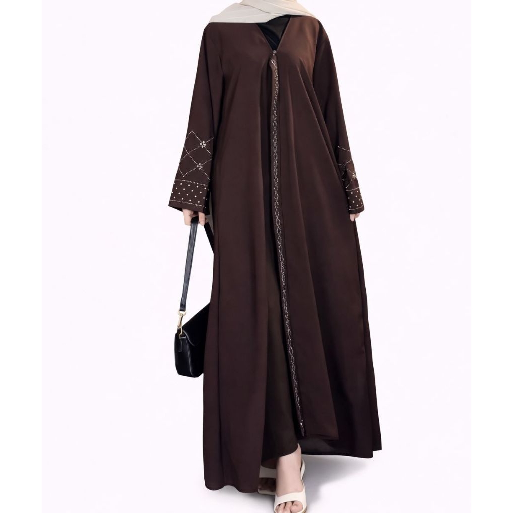 Nayara abaya วัสดุหมาป่าด้านนอก