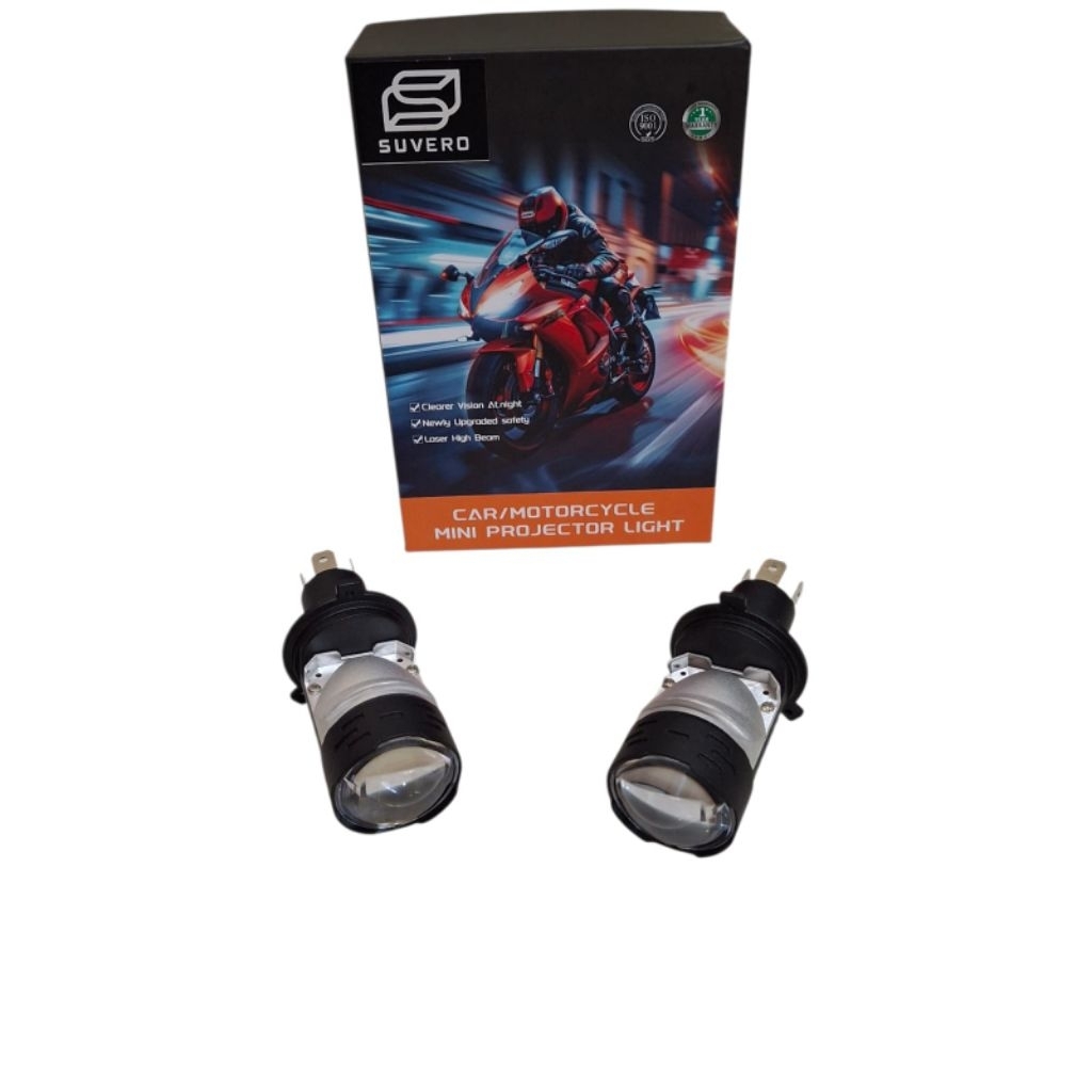 มินิโปรเจคเตอร์โคมไฟ led โปรเจคเตอร์ H4 มินิโปรเจคเตอร์ H4 suvero 6500K