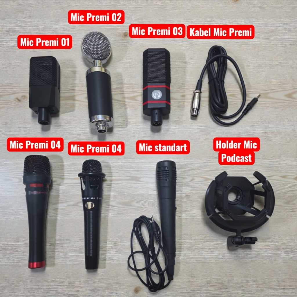 PREMIUM ACC SOUNDCARD EQUIPMENT MIC PREMIUM PODCAST SOUNDCARD และไร้สาย