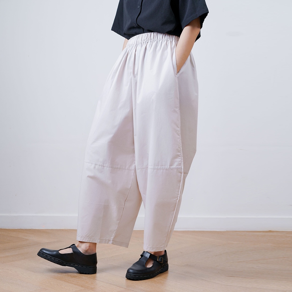 KATUN Oat Cotton Barrel Pants - Seafoam - Cotton Barrel Pant Oat