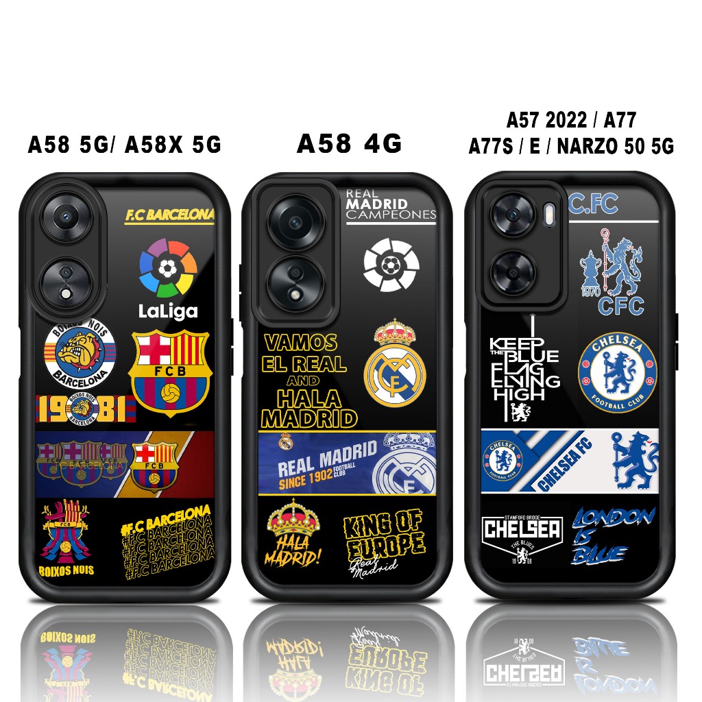 Glossy Softcase OPPO A58 5G A58X 5G A58 4G A57 2022 A77 A77S A77E NARZO 50 5GปลอกกรณีHpซิลิโคนProtek