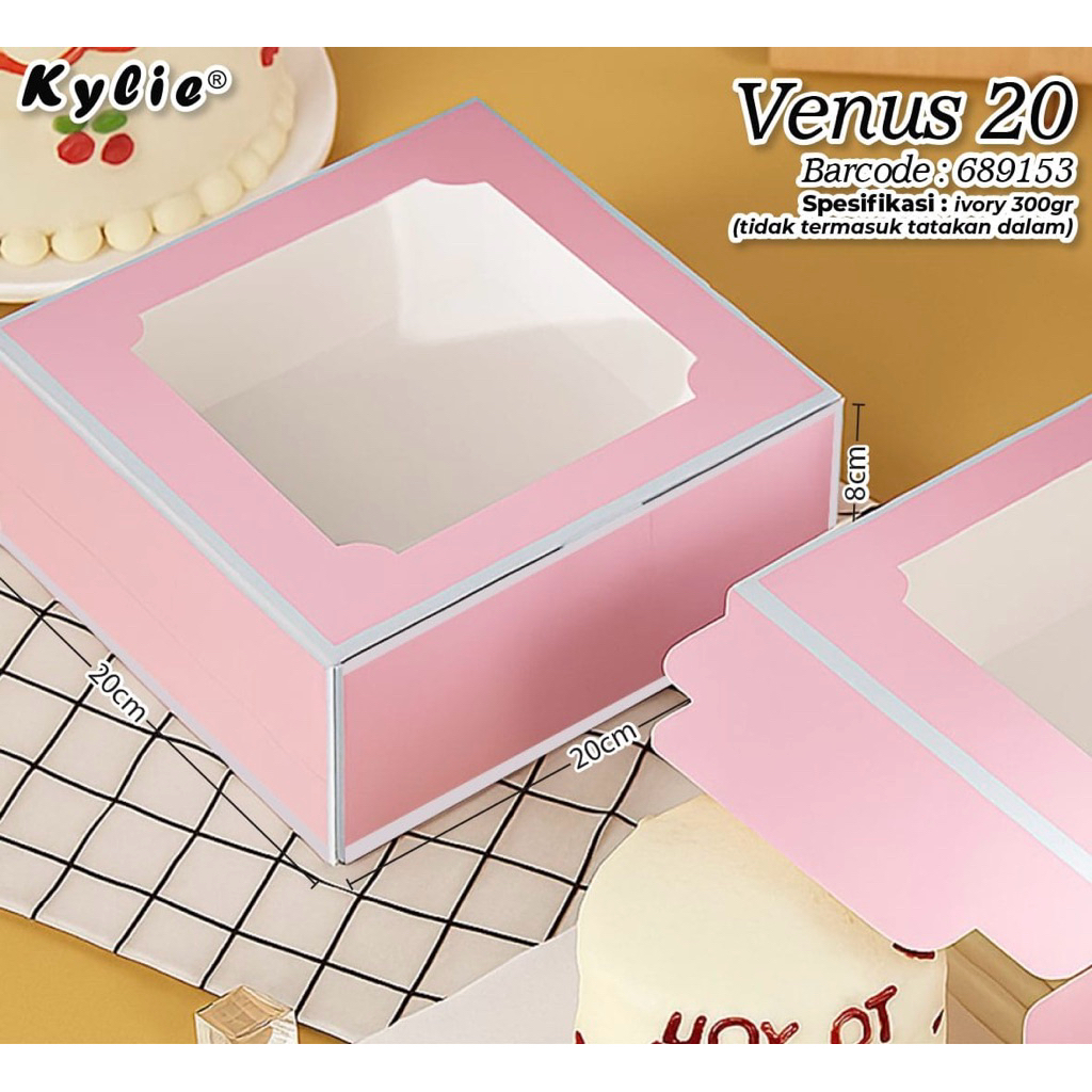 GIFT CAKE SOUVENIR BOX / BABY MONTH CAKE BOX / UK 20x20x8