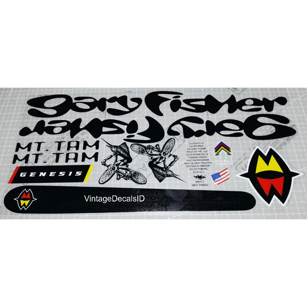 การเปลี่ยนสติ๊กเกอร์ Gary Fisher MT TAM