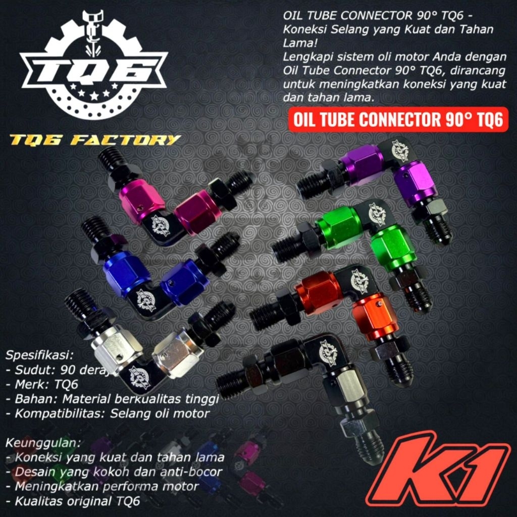 ข้อต่อฟิตติ้ง90ตัว° สายเบรคโดยขั้วต่อฟิตติ้ง cnc tq6 psi
