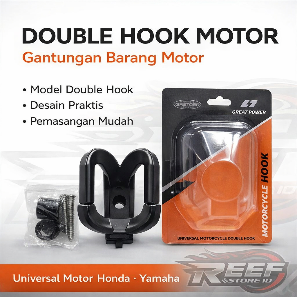 Original Universal OTRICA Motorcycle Goods Hook for Beat, Vario, PCX, NMAX, Aerox, Mio