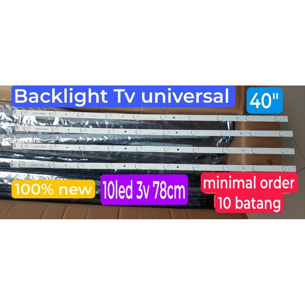 LED BACKLIGHT BL TV UNIVERSAL 40 IN 10LED 10K 3v 78cm