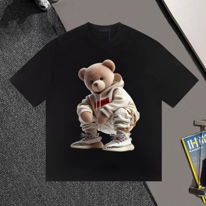 ISANNY LOGO TEDDY BEAR เสื้อยืด UNISEX OVERSIZE