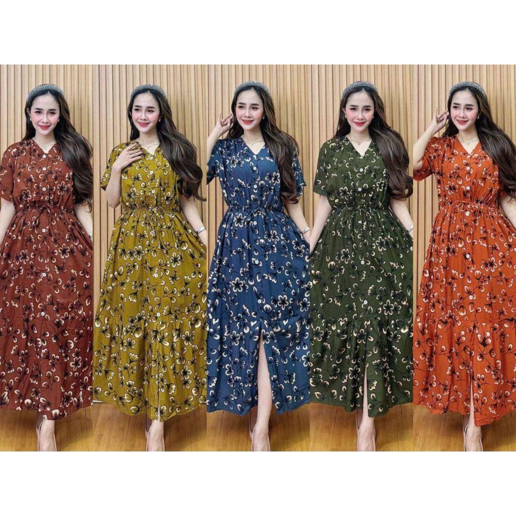 ! NEWEST NIKEN DRESS WITH DRESS/ RAYON DRESS LD 110 BUSUI WITH WIDE Ruffles