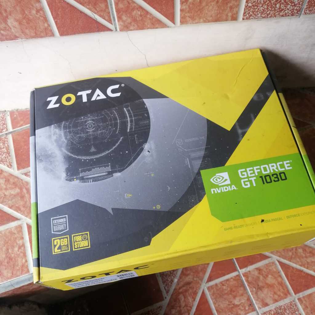 กระดาษแข็ง zotac nvidia gt 1030 2GB