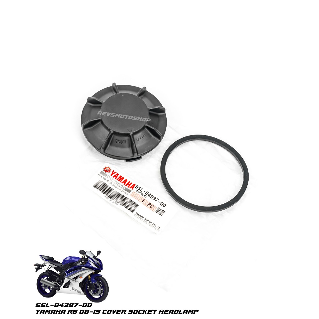 YAMAHA PART R6 YAMAHA R6 2008-2015 HEADLAMP SOCKET COVER (5SL-84397-00) ของแท้ 100%