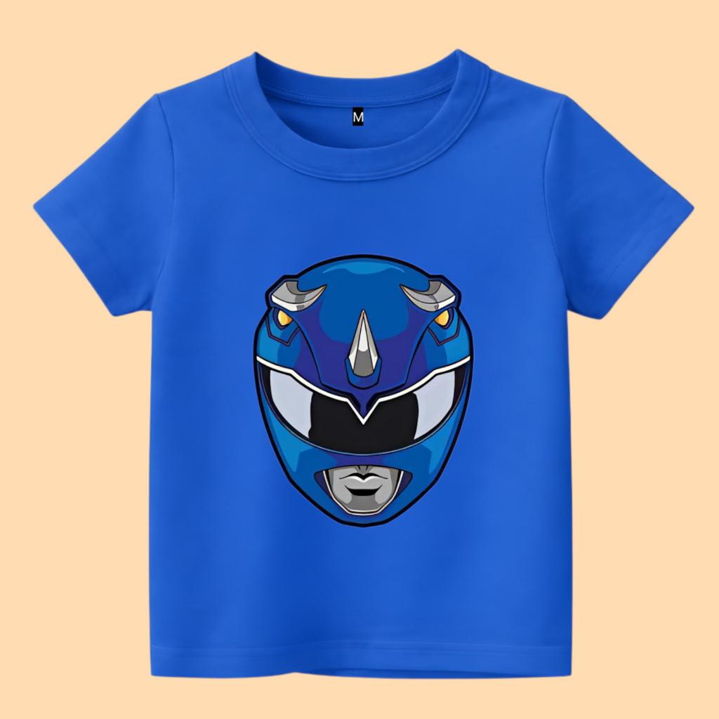 เสื้อยืด Power ranger blue Power rangers Kids