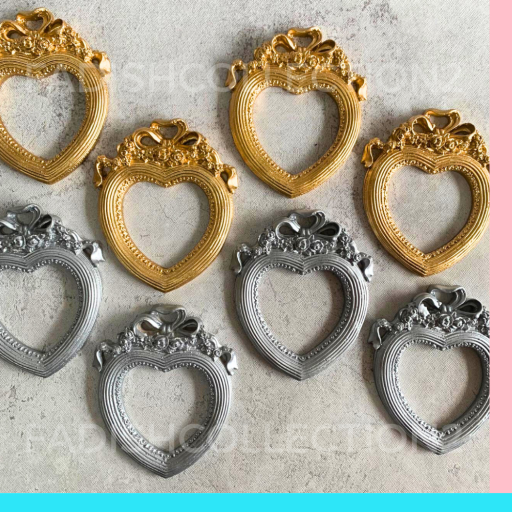 กรอบย้อนยุค 12x10 SCRAPBOOK CRAFT DOWRY MATERIAL | VINTAGE GOLD FRAME AESTHETIC สไตล์ยุโรป