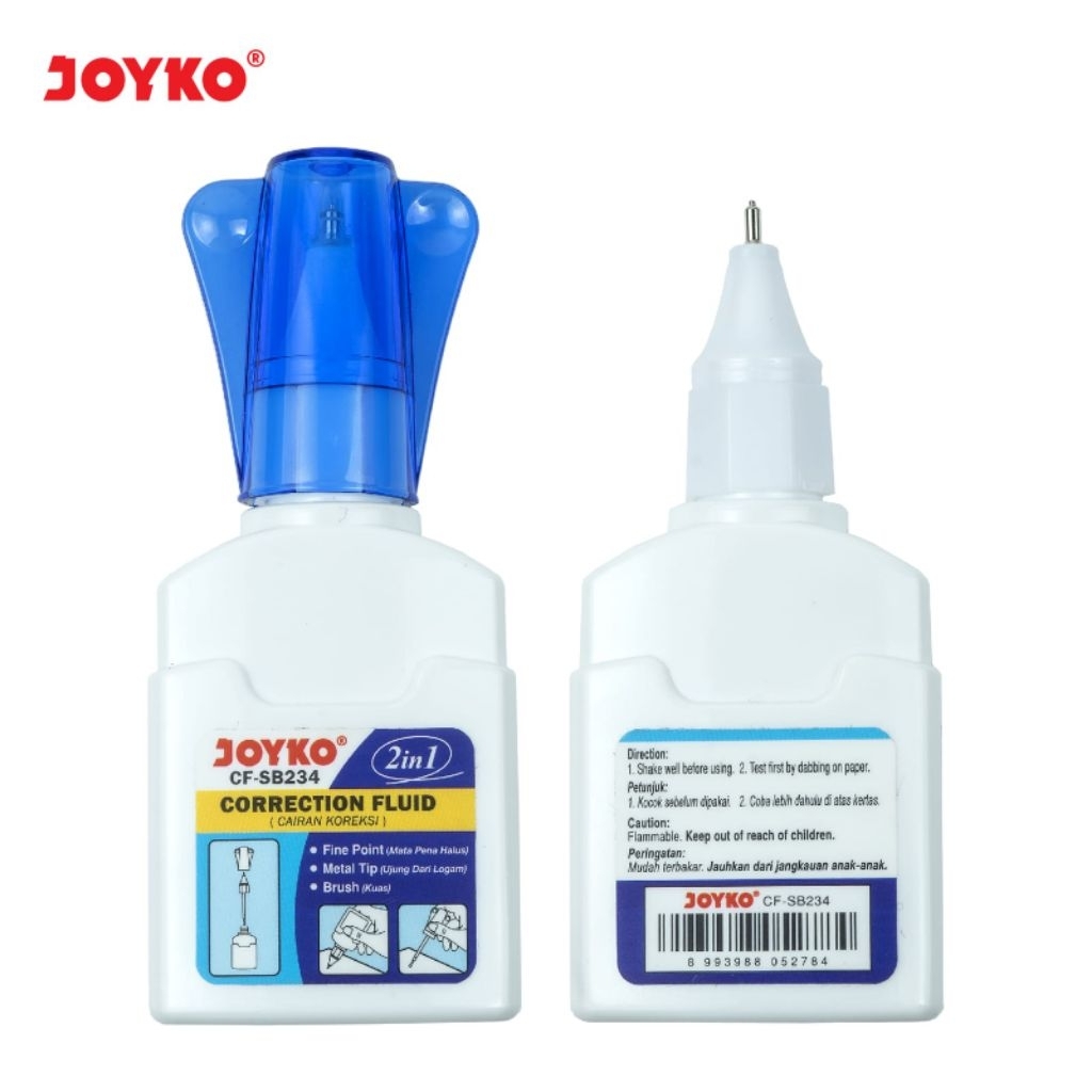[PCS] CF-SB234 CORRECTION FLUID 2 IN 1 JOYKO / TIP EX / TIP X / TYPE X / CORRECTION FLUID / ERASER