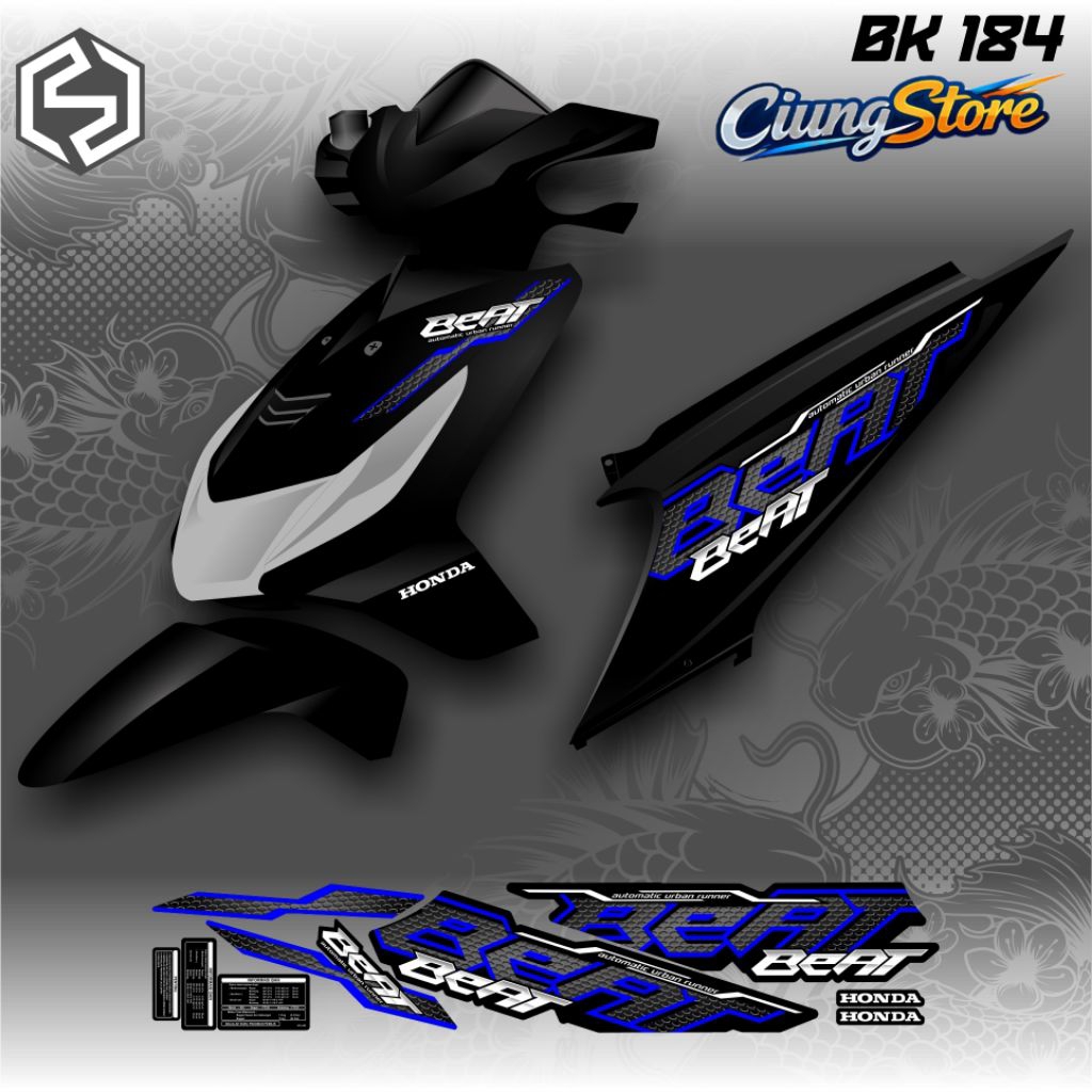 Beat คาร์บูเรเตอร์ Graphic Striping Thailand Variation / bk 184 / bk 192