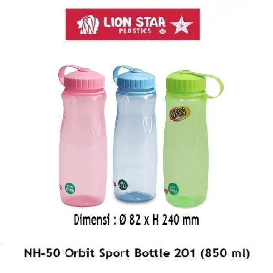 Lion Star Orbit Sport Bottle NH-50 (850 ml) – ขวดน้ําดื่มพลาสติกปลอดสาร BPA