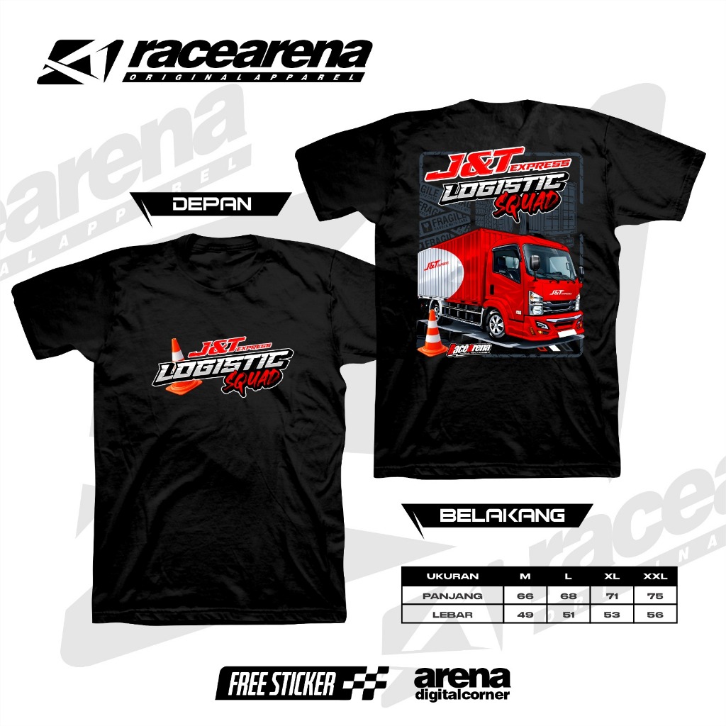 เสื้อยืด JNT 26 ดีไซน์ล่าสุด JNT EXPRESS, COURIER SHIPPINGSERVICES, PACKAGE ITEMS THROUGHOUT INDONES