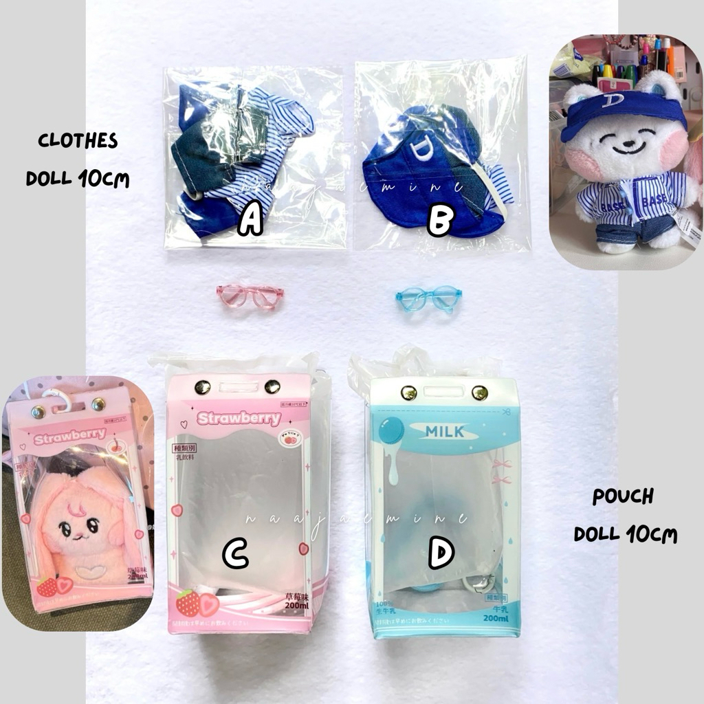 [READY] Doll Clothes Base Ball Pouch 10cm PC Jeno Jaemin Renjun Mark NCT Dream 127 Wish Wayv