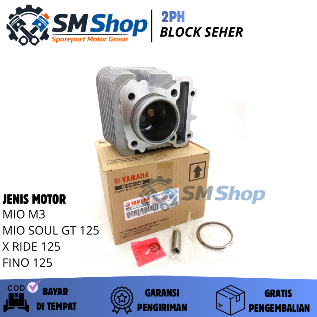 MESIN 2PH BLOCK SEHER YAMAHA MIO M3 / BORING BLOCK SEHER MIO SOUL MOTORCYCLE / CYLINDER BLOCK X-RIDE