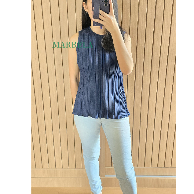 MBL Premium เสื้อเบลาส์อัดพลีทผู้หญิง A05