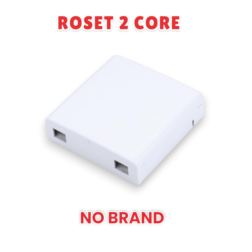 ที่ว่างเปล่า FO 2 Core Rosette / ที่ว่างเปล่า 2 Core Fiber Optic Rosette / Empty FO 2 Core Rosette