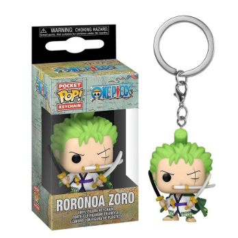 GUNDAN FUNKO POCKET POP KEYCHAIN ONE PIECE RORONOA ZORO KEYCHAIN
