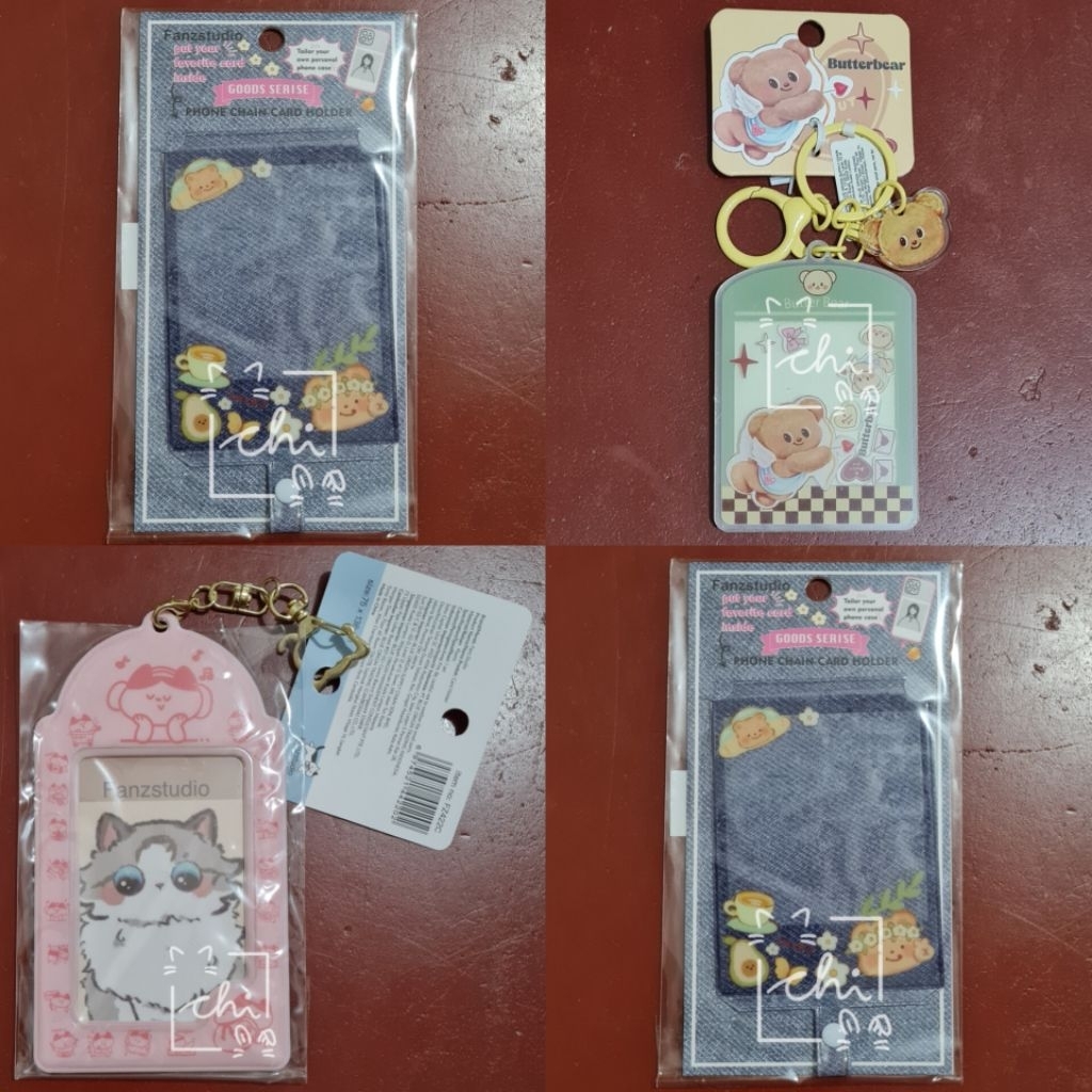 [Ohsome] Phone Chain Card Holder & Acrylic Keyring Butterbear