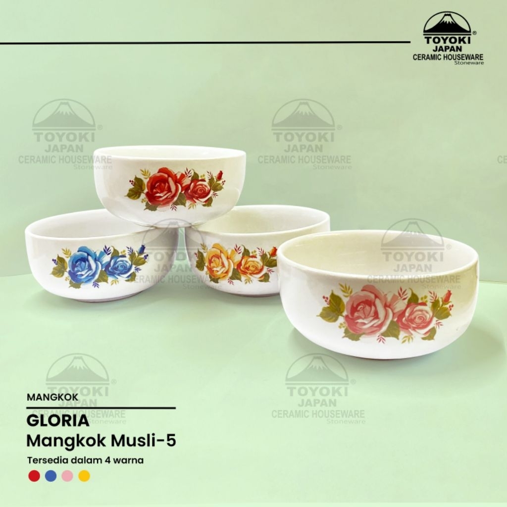 Gloria Toyoki Flower / Flower Motif Musli Bowl