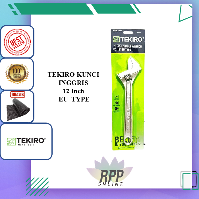 TEKIRO 12 นิ้ว ADJUSTABLE WRENCH EU Type 12" WRENCH TEKIRO BAGO WRENCH