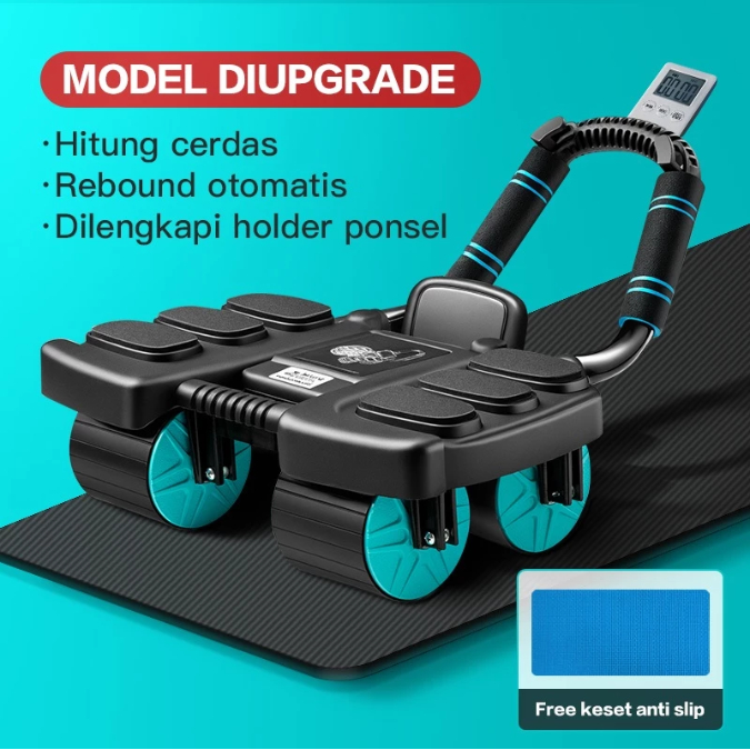 AB Wheel / AB Roller / Double Wheel / Gym Trailtop อุปกรณ์ 4 ล้อ