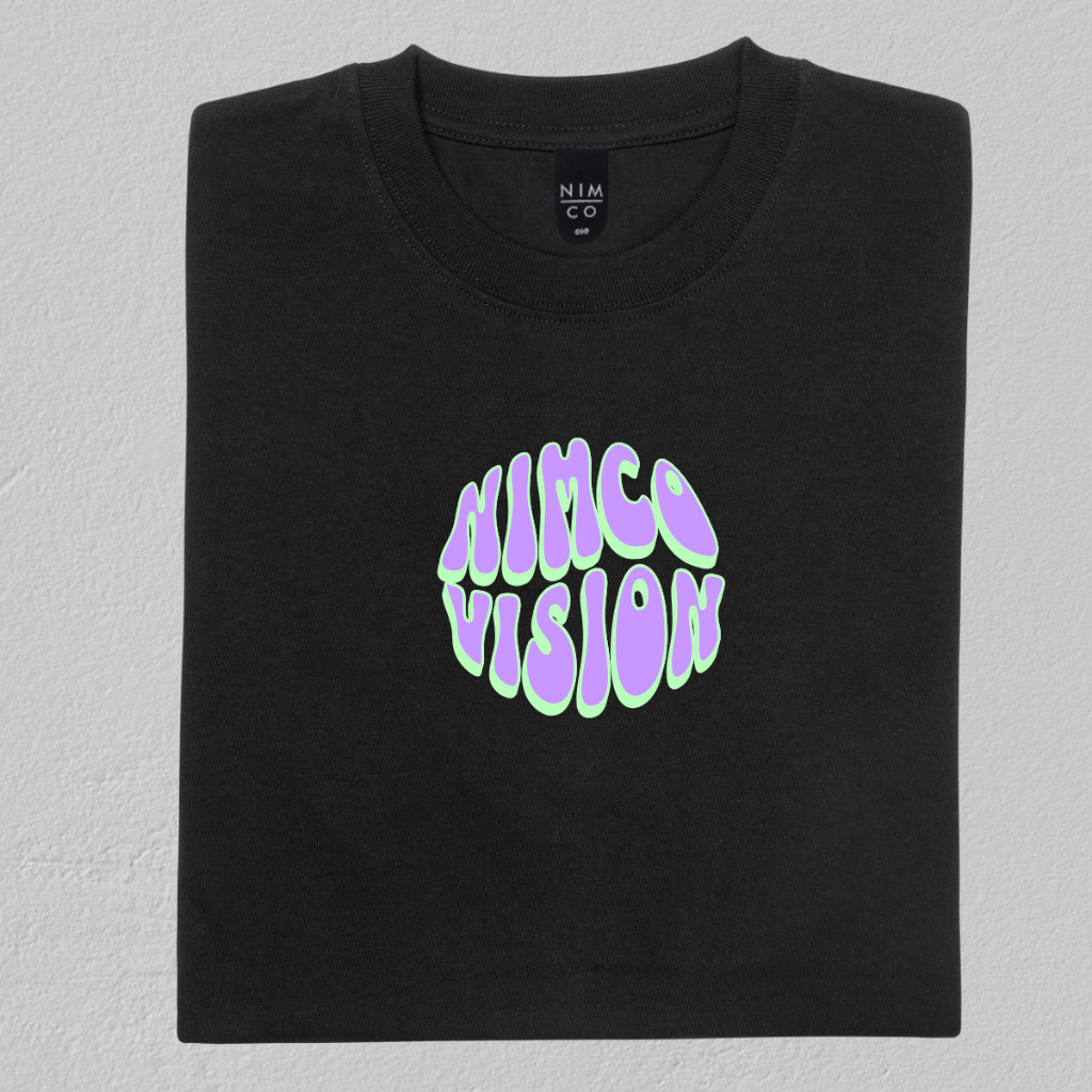 Nimco Vision 011 S21 เสื้อยืดสีดํา - เสื้อยืดผู้ชาย distro ดั้งเดิม 100%