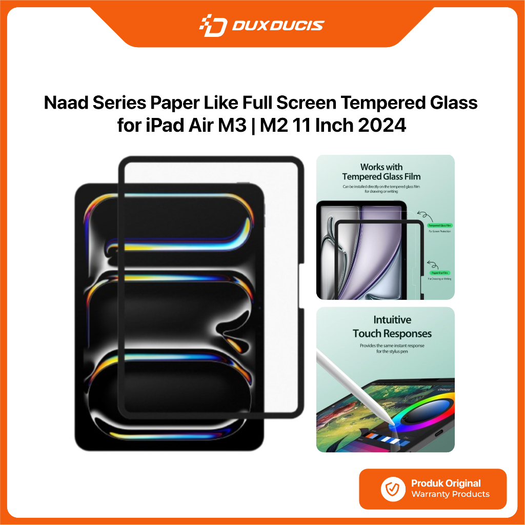 DUX DUCIS ป้องกันหน้าจอสําหรับ iPad Air 13 นิ้ว 2024 DUX DUCIS Naad Series กระดาษเช่นตัวป้องกันหน้าจ