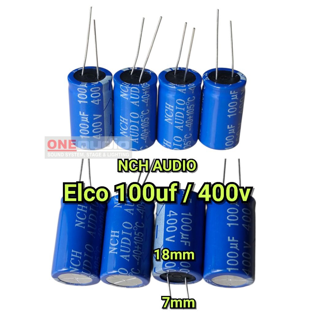 Elco 100uf / 400v Nch Audio แรงดันไฟฟ้าสูง 100uf /400v