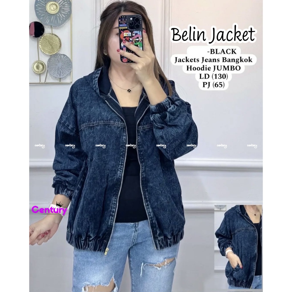 GREY BELIN JACKET ORIGINAL BY CENTURY PREMIUM MATERIAL IMPORTED JEANS JACKETS JEANS BANGKOK คุณภาพดี