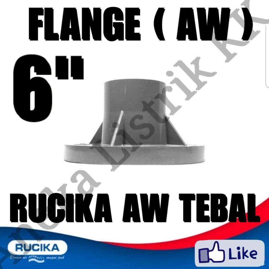 RUCIKA PVC PE CONNECTION FLANGE 6" FLEN 6INCH 6 นิ้ว