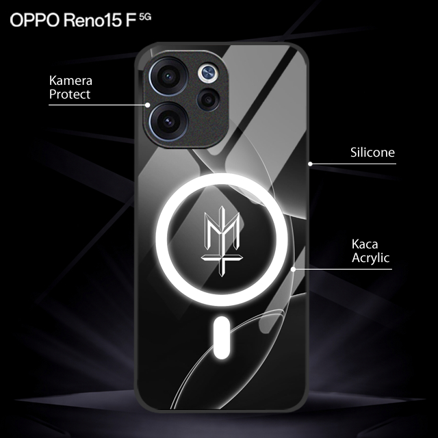 เคสกระจก Oppo Reno 15f ใหม่ล่าสุด [SF199]