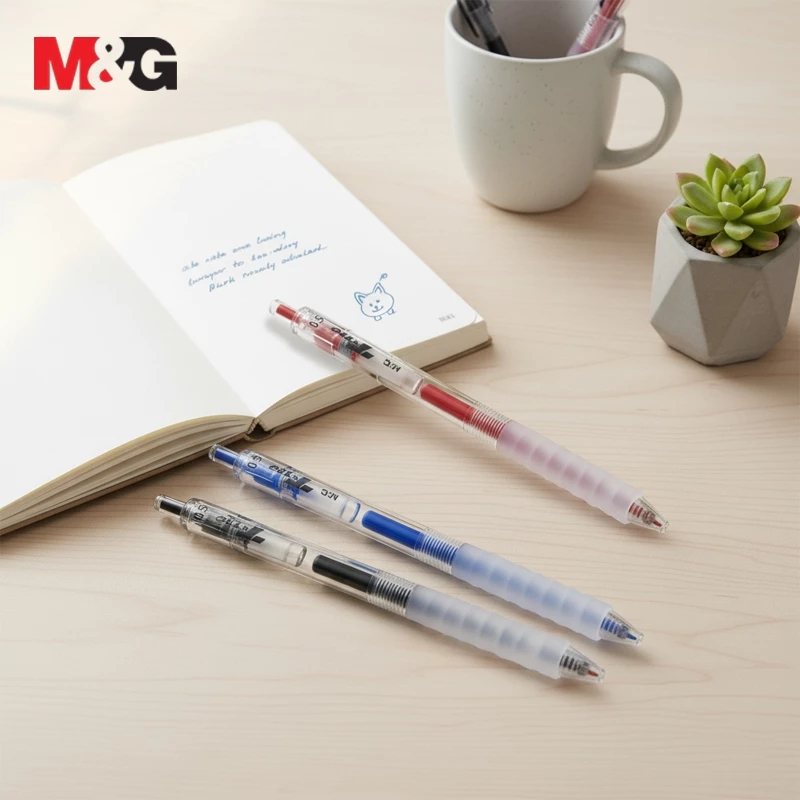 M&G T-Tec Retractable 0.5mm Comfort Grip Gel Pen AGPJ0673 - Happy Stationery