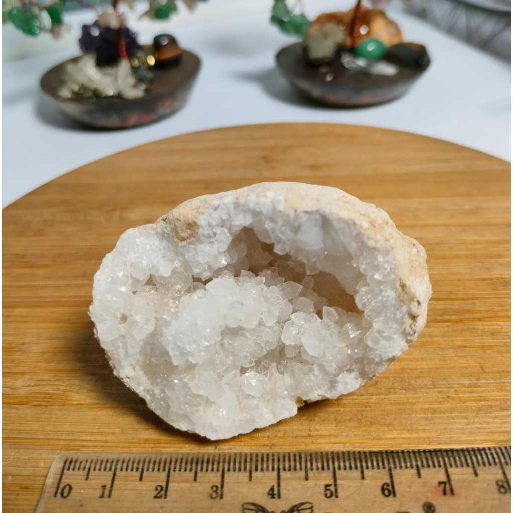 Natural Druzy Clear Quartz Geode Stone (9)